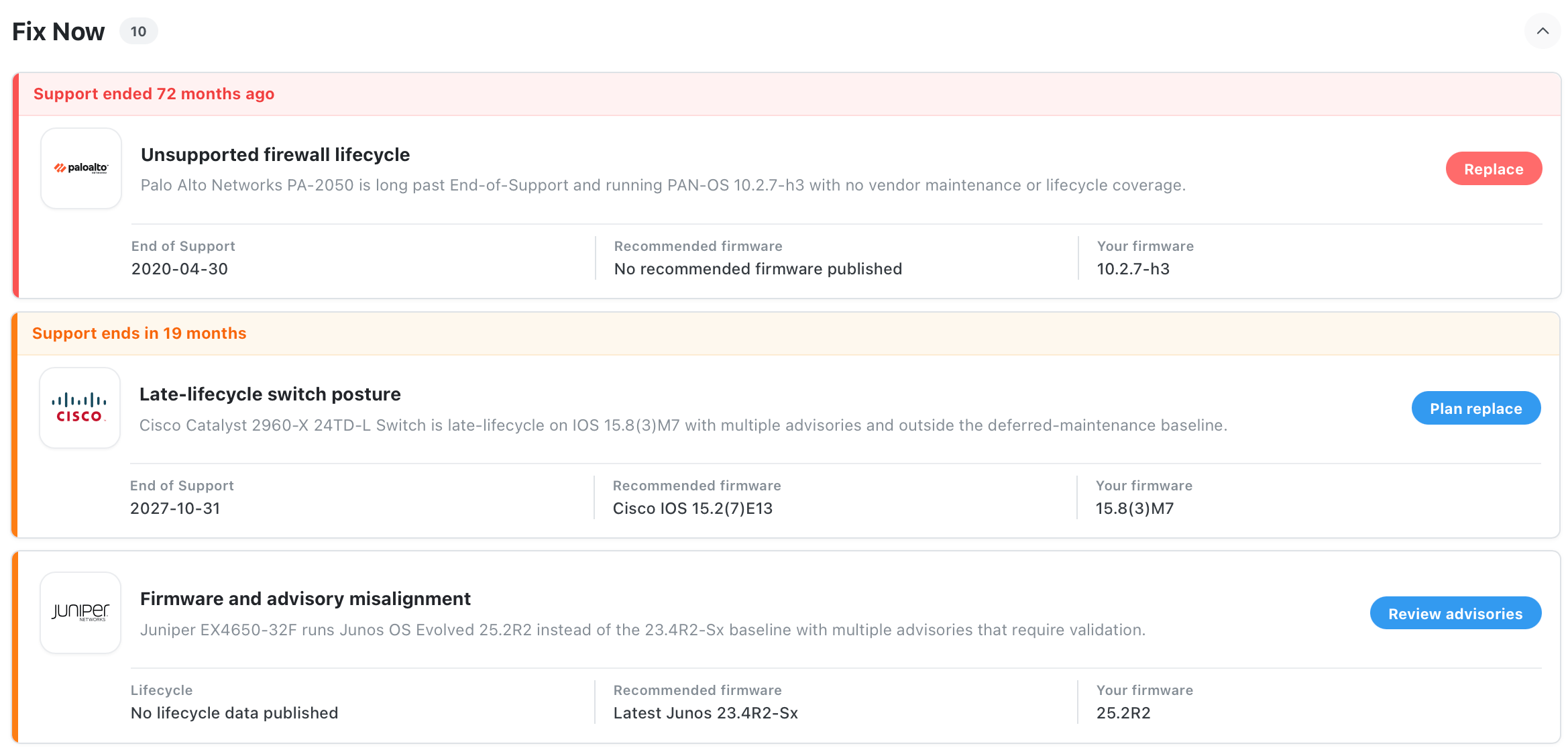 VendorFox exposes top risks across your account
